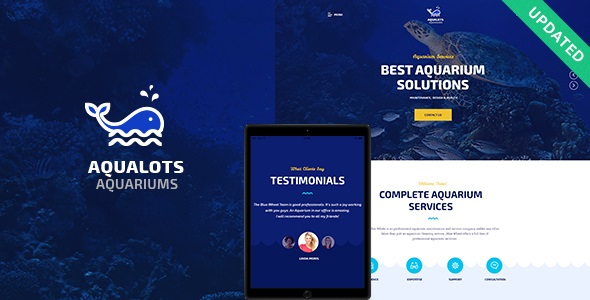 Aqualots v1.1 | Aquarium Services WordPress Theme