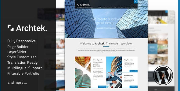 Archtek v2.0.3 &#8211; Responsive Modern WordPress Theme