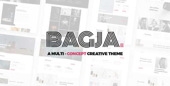 Bagja v1.2.3 &#8211; Responsive Multi Concept &amp; One Page Portfolio Theme
