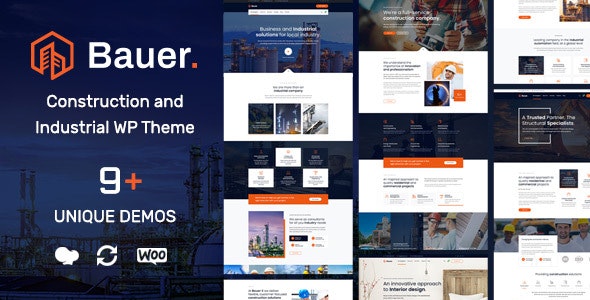 Bauer v1.2 | Construction and Industrial WordPress Theme