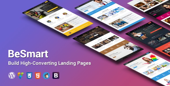 BeSmart High v1.8 &#8211; Converting Landing Page WordPress Theme