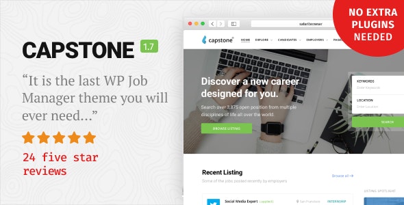Capstone v1.6 &#8211; Job Board WordPress Theme