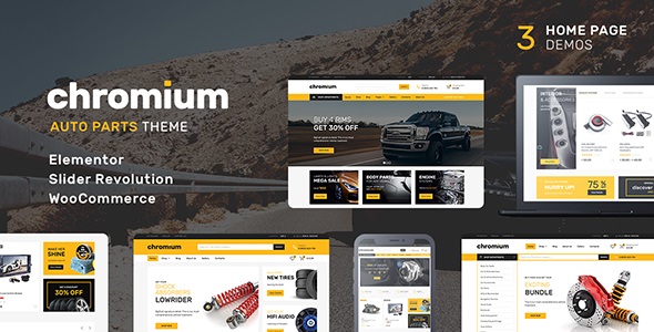 Chromium v1.3.2 &#8211; Auto Parts Shop WordPress WooCommerce Theme