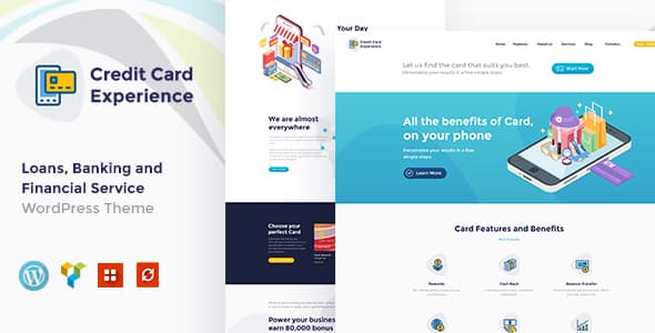 Credit Card Experience v1.2.4 | Credit Card Company and Online Banking WordPress Theme