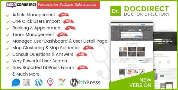 DocDirect v8.0.6 &#8211; WordPress Theme for Doctors and Healthcare Directory