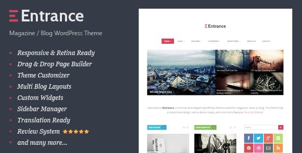 Entrance v1.6 &#8211; WordPress Theme for Magazine and Review