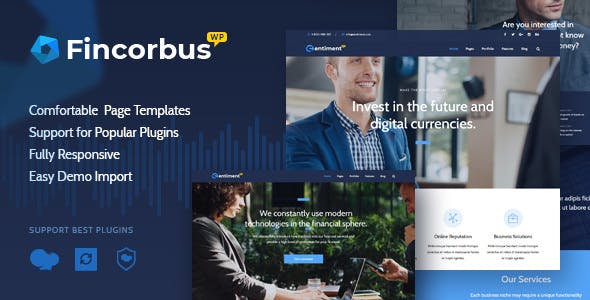 Fincorbus v1.2.0 &#8211; Finance Corporate WordPress Theme