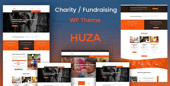 Huza v1.9 &#8211; Charity/Fundraising Responsive WordPress Theme
