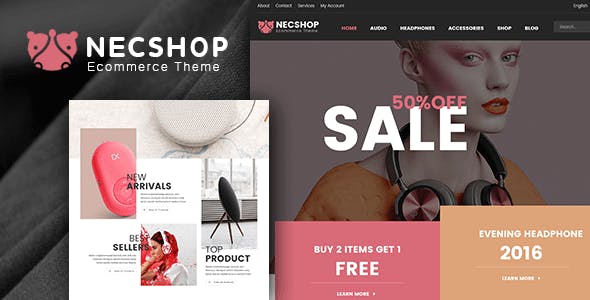Nec Shop v1.9 &#8211; HiTech RTL Responsive Multipurpose WooCommerce WordPress Theme