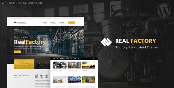 Real Factory v1.3.2 | Construction WordPress Theme For Construction &amp; Industrial Company