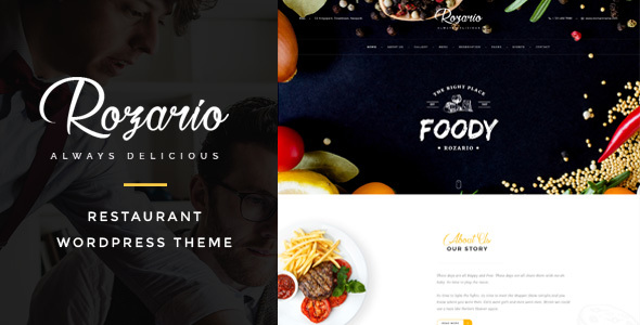 Rozario v1.4 &#8211; Restaurant &amp; Food WordPress Theme