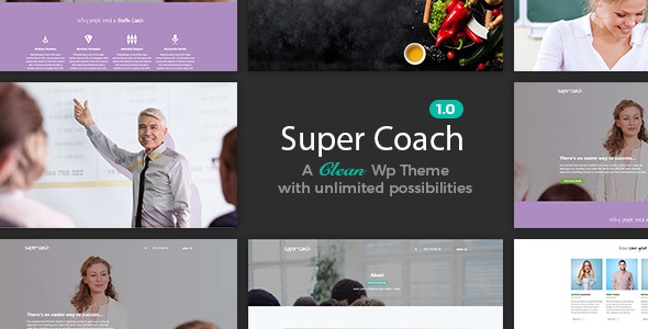 Super Coach v1.1.1 &#8211; A Clean WordPress Theme For Professionals