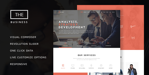 The Business v1.5.0 &#8211; Powerful One Page Biz WP Theme