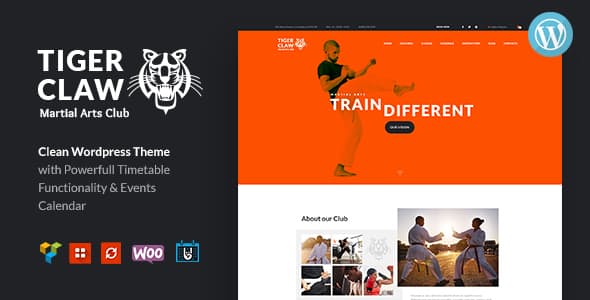 Tiger Claw v1.1.1 | Martial Arts School and Fitness Center WordPress Theme