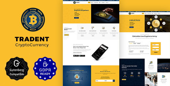 Tradent Cryptocurrency v1.6 &#8211; Bitcoin, Cryptocurrency Theme