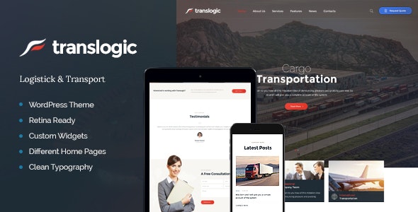 Translogic v1.2.1 | Logistics &amp; Shipment Transportation WordPress Theme