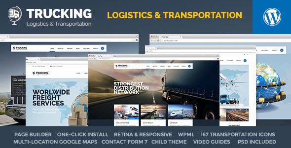 Trucking v1.4.6 &#8211; Transportation &amp; Logistics WordPress