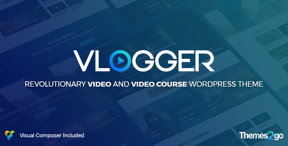 Vlogger v2.4.1 Professional Video &amp; Tutorials WordPress Theme