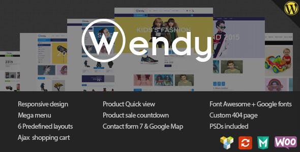Wendy v1.6.1 &#8211; Multi Store WooCommerce Theme