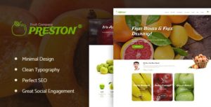 Preston | Fruit Company &amp; Organic Farming WordPress Theme v1.1.4 nulled