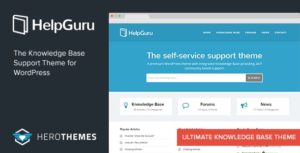 HelpGuru &#8211; A Self-Service Knowledge Base WordPress Theme v1.7.4 nulled