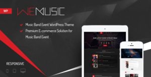 WeMusic &#8211; Music Band Event WordPress Theme v1.8.0 nulled