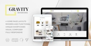 Gravity | A Contemporary Interior Design &amp; Furniture Store WordPress Theme v1.2.5 nulled