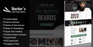 Barber &#8211; WordPress Theme for Barbers &amp; Hair Salons v1.7 nulled