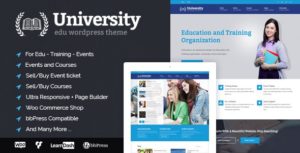 University &#8211; Education, Event and Course Theme v2.1.4.1 nulled
