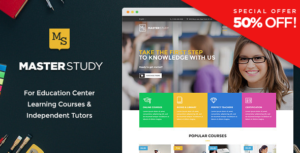 Masterstudy &#8211; Education WordPress Theme for Learning, Training Education Center v4.0.1 Nulled