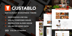Gustablo | Restaurant &amp; Cafe Responsive WordPress Theme Premium v1.10 nulled