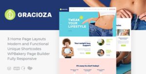Gracioza | Weight Loss Company &amp; Healthy Blog WordPress Theme v1.0.4 nulled