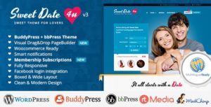Sweet Date &#8211; Dating WordPress Theme v3.6.0 nulled