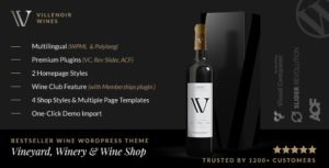 Villenoir &#8211; Vineyard, Winery &amp; Wine Shop v4.9 nulled