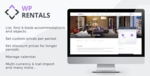 WP Rentals &#8211; Booking Accommodation WordPress Theme v3.1.0 Nulled