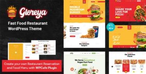 Gloreya &#8211; Restaurant Fast Food &amp; Delivery WooCommerce Theme v1.6 nulled
