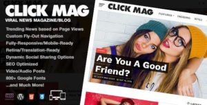 Click Mag &#8211; Viral WordPress News Magazine/Blog Theme v3.2.0 nulled