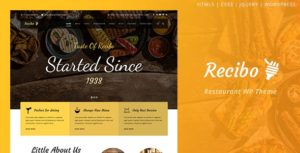 Recibo &#8211; Restaurant / Food / Cook WordPress Theme v1.3.0 nulled
