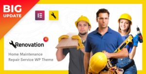 Renovation &#8211; Repair Service, Home Maintenance Elementor WP Theme v4.1.7 nulled