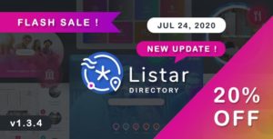 Listar &#8211; WordPress Directory and Listing Theme v1.4.0.2 nulled