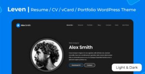 Leven | CV/Resume WordPress Theme v1.5.3 nulled