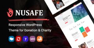 Nusafe | Responsive WordPress Theme for Donation &amp; Charity v1.6 nulled