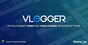 Vlogger: Professional Video &amp; Tutorials WordPress Theme v2.6.1 nulled