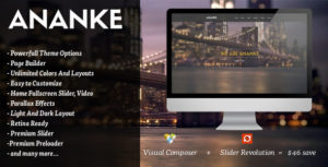 Ananke &#8211; One Page Parallax WordPress Theme v3.8.6 nulled