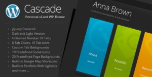 Cascade &#8211; Personal vCard WordPress Theme v8.1 nulled