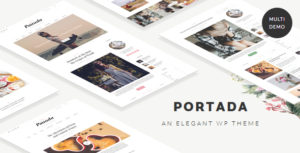 Portada &#8211; Elegant Blog Blogging WordPress Theme v2.0 nulled
