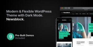 Newsblock &#8211; News &amp; Magazine WordPress Theme with Dark Mode v1.1.2 Nulled