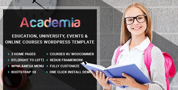Academia v2.3 &#8211; Education Center WordPress Theme