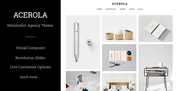 Acerola v1.6.2 &#8211; Ultra Minimalist Agency Theme