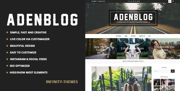 Aden v3.1.3 &#8211; A WordPress Blog Theme